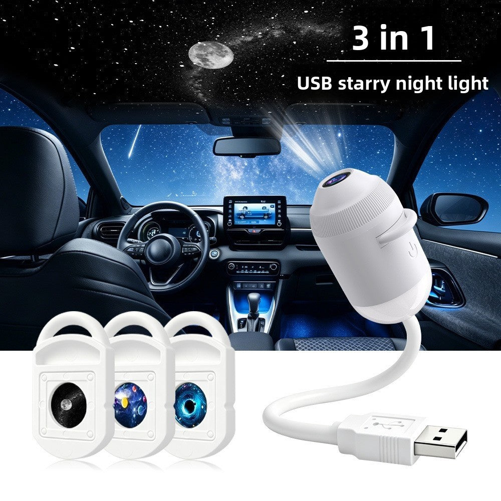 USB Star Projection Night Light